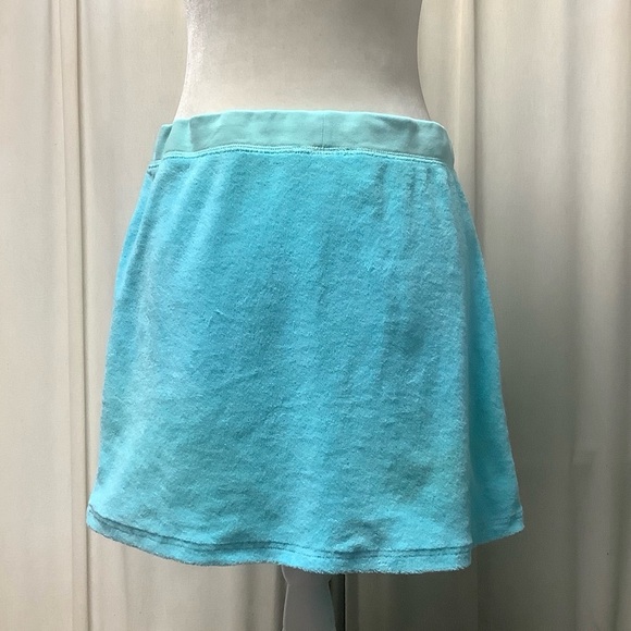 Juicy Couture 90s Terry Zip Front Hoodie Mini Skirt Two-Piece Set - Picture 5 of 5